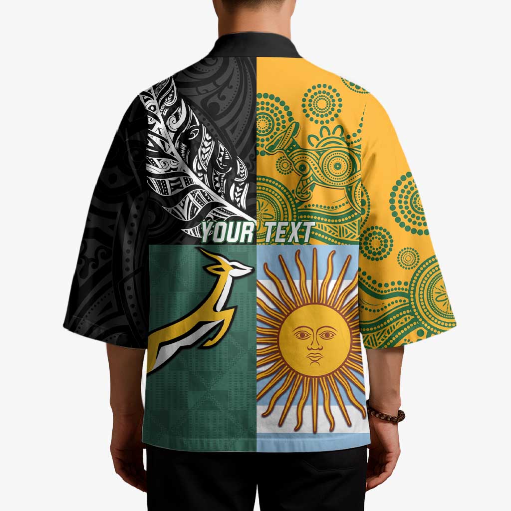 Personalised Rugby 2025 Championship Kimono Combination of Southern Hemisphere Countries - Wonder Print Shop