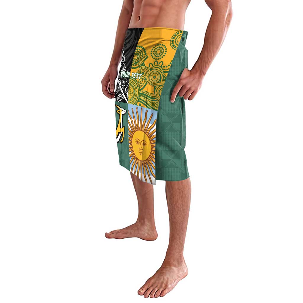 Personalised Rugby 2025 Championship Lavalava Combination of Southern Hemisphere Countries - Wonder Print Shop