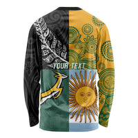 Personalised Rugby 2025 Championship Long Sleeve Shirt Combination of Southern Hemisphere Countries - Wonder Print Shop