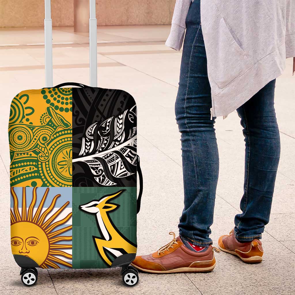 Rugby 2025 Championship Luggage Cover Combination of Southern Hemisphere Countries - Wonder Print Shop