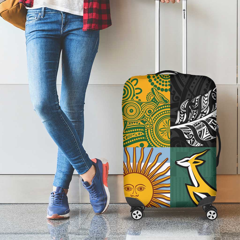 Rugby 2025 Championship Luggage Cover Combination of Southern Hemisphere Countries - Wonder Print Shop