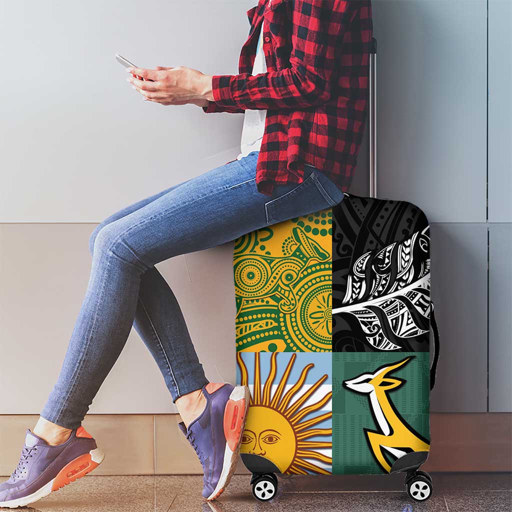Rugby 2025 Championship Luggage Cover Combination of Southern Hemisphere Countries - Wonder Print Shop