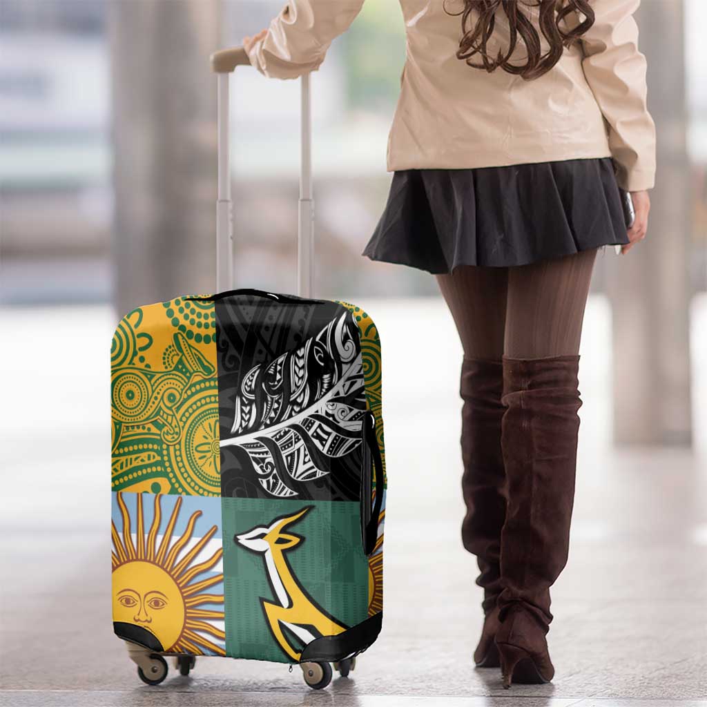 Rugby 2025 Championship Luggage Cover Combination of Southern Hemisphere Countries - Wonder Print Shop