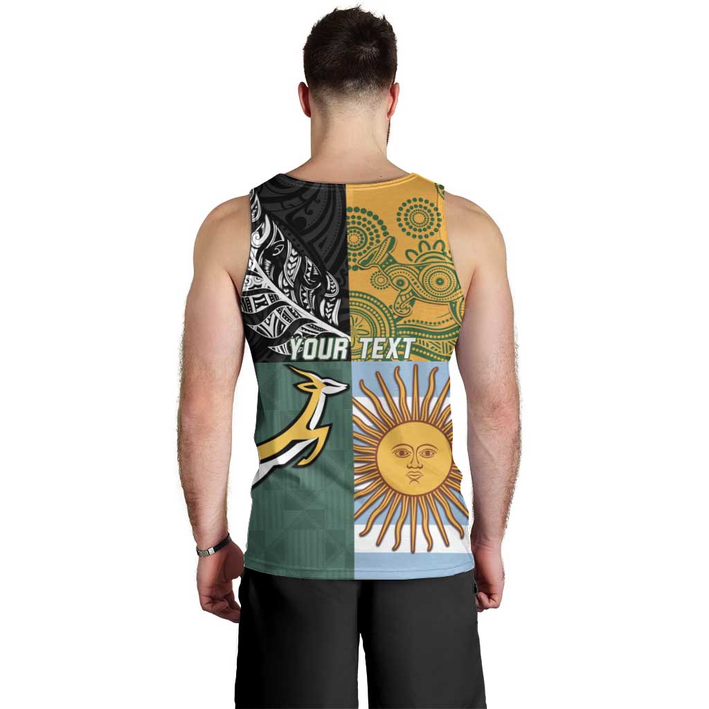 Personalised Rugby 2025 Championship Men Tank Top Combination of Southern Hemisphere Countries - Wonder Print Shop