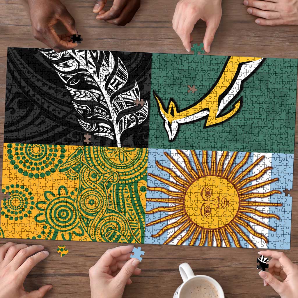 Rugby 2025 Championship Puzzle Combination of Southern Hemisphere Countries - Wonder Print Shop