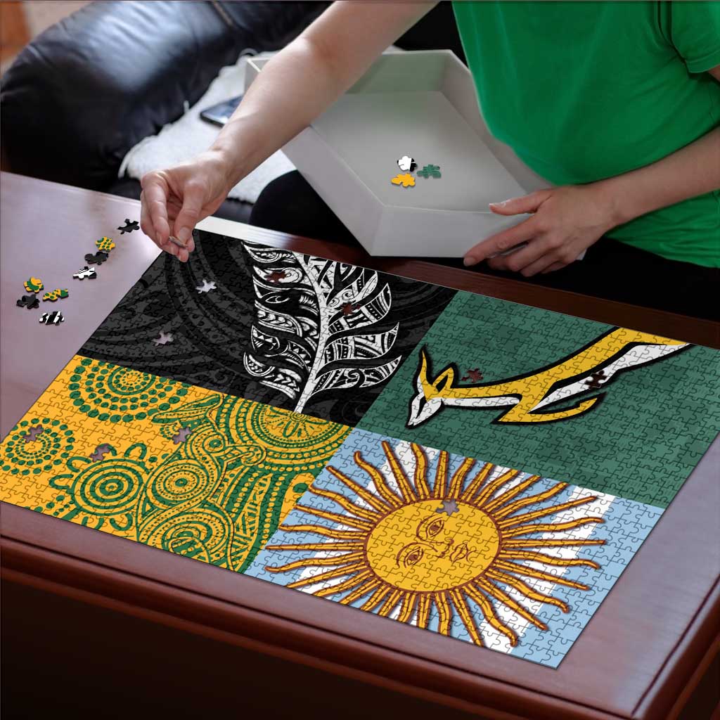 Rugby 2025 Championship Puzzle Combination of Southern Hemisphere Countries - Wonder Print Shop
