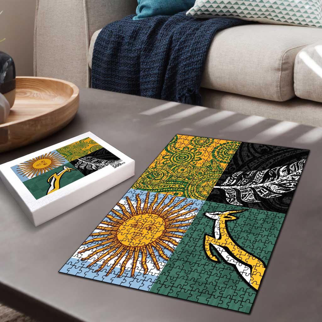 Rugby 2025 Championship Puzzle Combination of Southern Hemisphere Countries - Wonder Print Shop