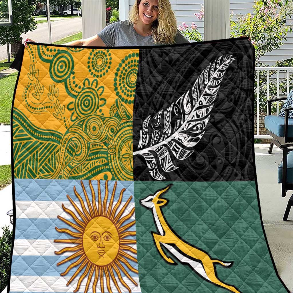 Rugby 2025 Championship Quilt Combination of Southern Hemisphere Countries - Wonder Print Shop