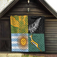Rugby 2025 Championship Quilt Combination of Southern Hemisphere Countries - Wonder Print Shop