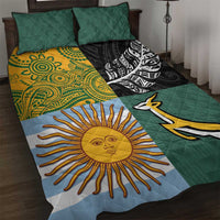 Rugby 2025 Championship Quilt Bed Set Combination of Southern Hemisphere Countries - Wonder Print Shop