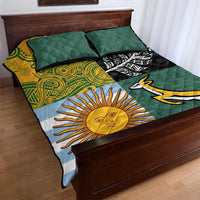 Rugby 2025 Championship Quilt Bed Set Combination of Southern Hemisphere Countries - Wonder Print Shop