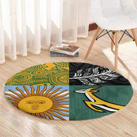 Rugby 2025 Championship Round Carpet Combination of Southern Hemisphere Countries - Wonder Print Shop