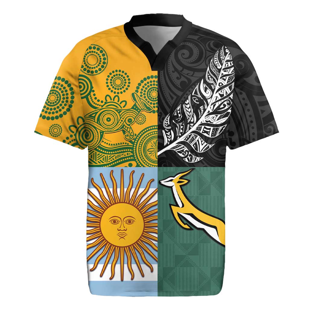 Personalised Rugby 2025 Championship Rugby Jersey Combination of Southern Hemisphere Countries - Wonder Print Shop