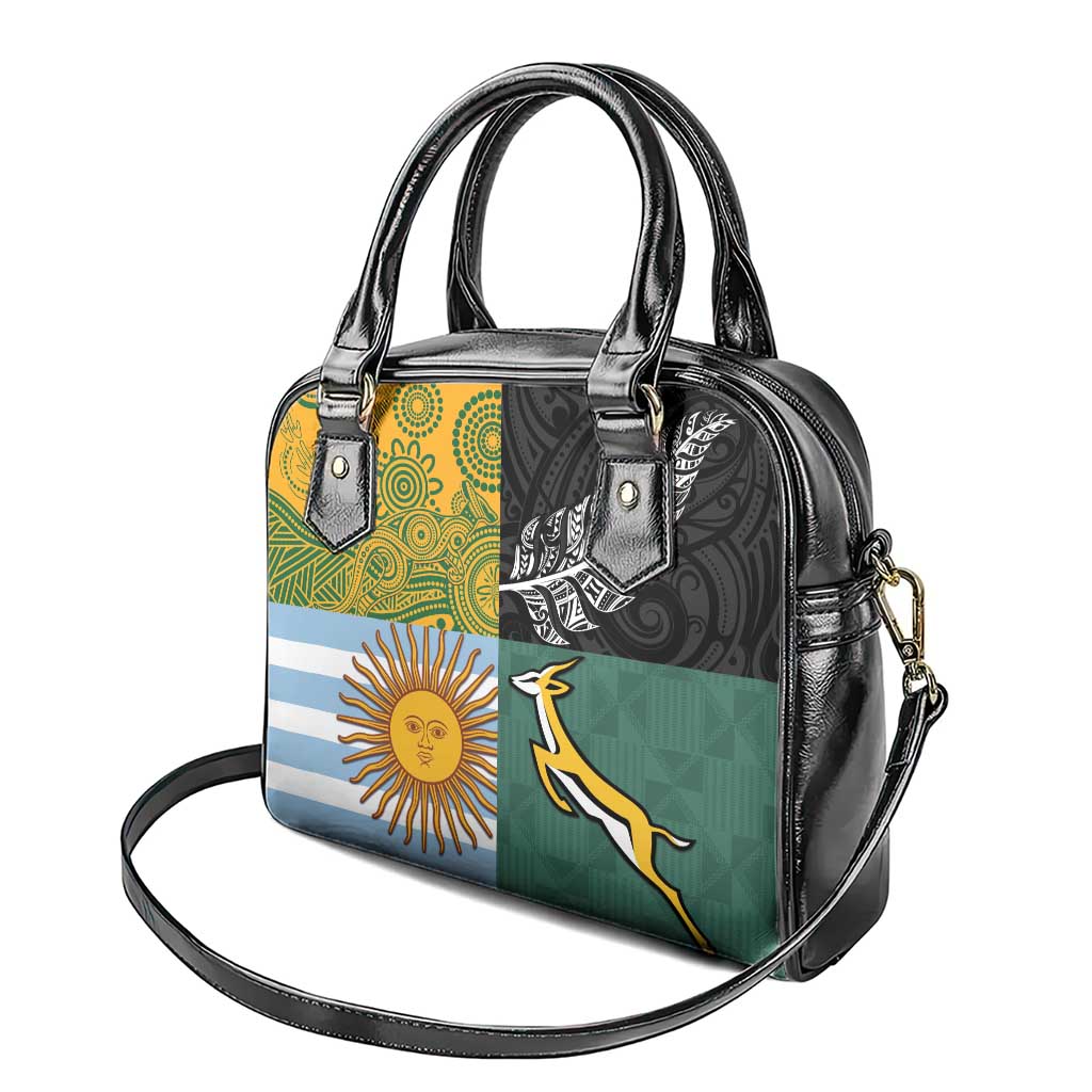 Rugby 2025 Championship Shoulder Handbag Combination of Southern Hemisphere Countries - Wonder Print Shop