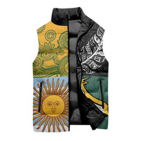 Personalised Rugby 2025 Championship Sleeveless Puffer Jacket Combination of Southern Hemisphere Countries - Wonder Print Shop