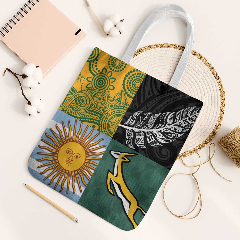 Rugby 2025 Championship Tote Bag Combination of Southern Hemisphere Countries - Wonder Print Shop