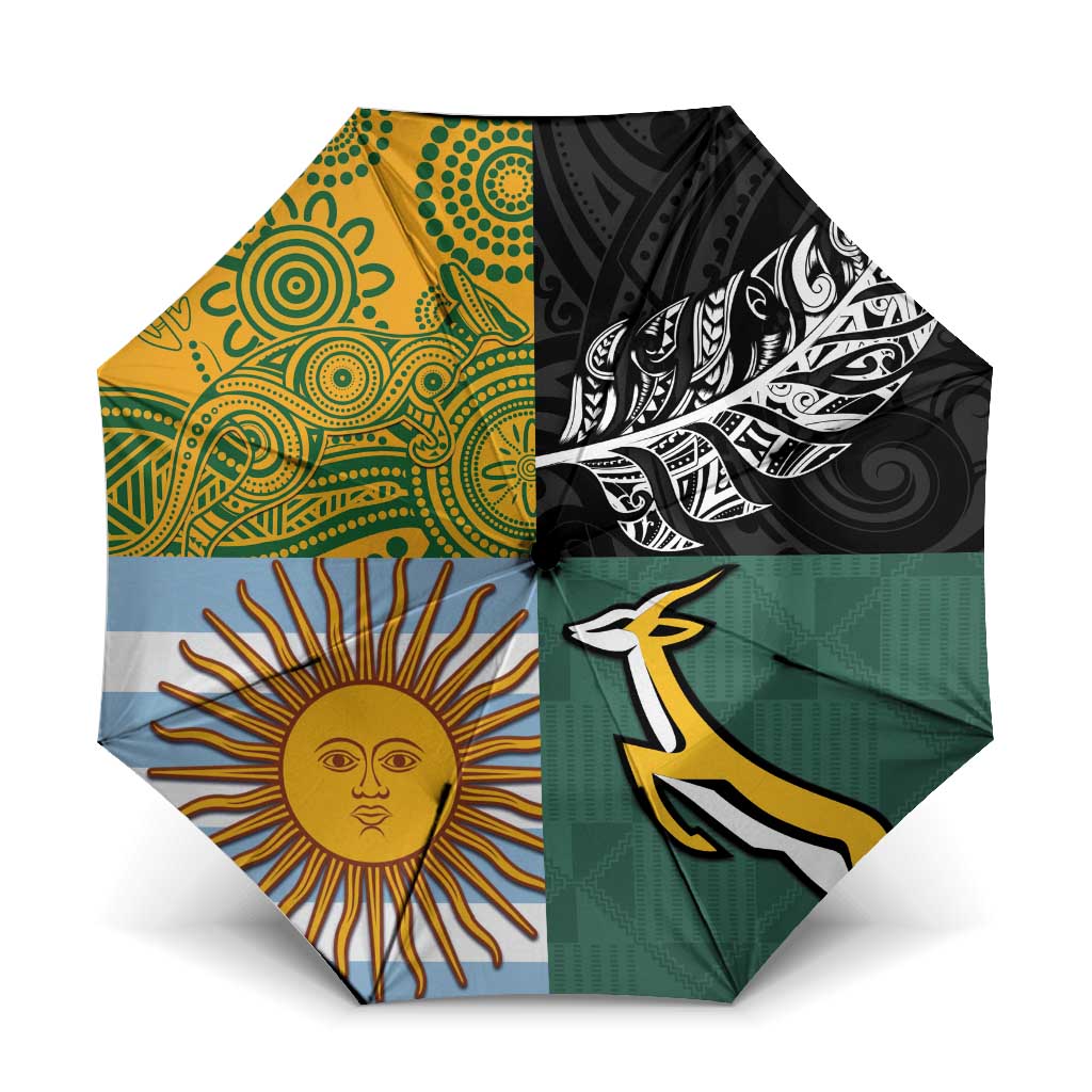 Rugby 2025 Championship Umbrella Combination of Southern Hemisphere Countries - Wonder Print Shop