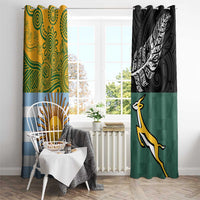Rugby 2025 Championship Window Curtain Combination of Southern Hemisphere Countries - Wonder Print Shop