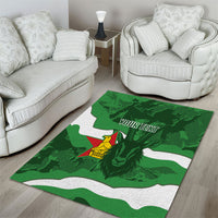 Custom Zimbabwe Rugby 2026 Area Rug Go Sables Sporty Grunge Style