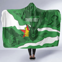 Custom Zimbabwe Rugby 2026 Hooded Blanket Go Sables Sporty Grunge Style