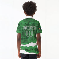 Custom Zimbabwe Rugby 2026 Kid Polo Shirt Go Sables Sporty Grunge Style