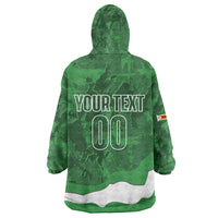 Custom Zimbabwe Rugby 2026 Kid Wearable Blanket Hoodie Go Sables Sporty Grunge Style
