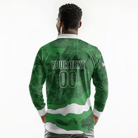 Custom Zimbabwe Rugby 2026 Long Sleeve Polo Shirt Go Sables Sporty Grunge Style