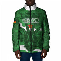 Custom Zimbabwe Rugby 2026 Padded Jacket Go Sables Sporty Grunge Style