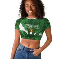 Custom Zimbabwe Rugby 2026 Raglan Cropped T shirt Go Sables Sporty Grunge Style