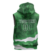Custom Zimbabwe Rugby 2026 Sleeveless Zip Hoodie Go Sables Sporty Grunge Style