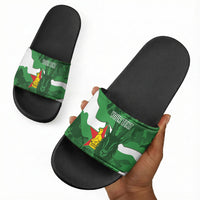 Custom Zimbabwe Rugby 2026 Slide Sandals Go Sables Sporty Grunge Style