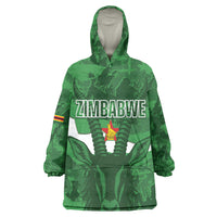 Custom Zimbabwe Rugby 2026 Wearable Blanket Hoodie Go Sables Sporty Grunge Style