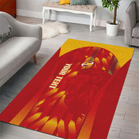 Custom Spain Rugby 2026 Area Rug Vamos Los Leones Red Version