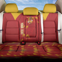 Custom Spain Rugby 2026 Back Car Seat Cover Vamos Los Leones Red Version
