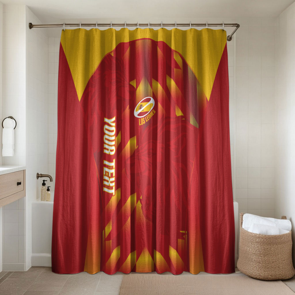 Custom Spain Rugby 2026 Bathroom Set Vamos Los Leones Red Version