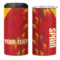 Custom Spain Rugby 2026 4 in 1 Can Cooler Tumbler Vamos Los Leones Red Version