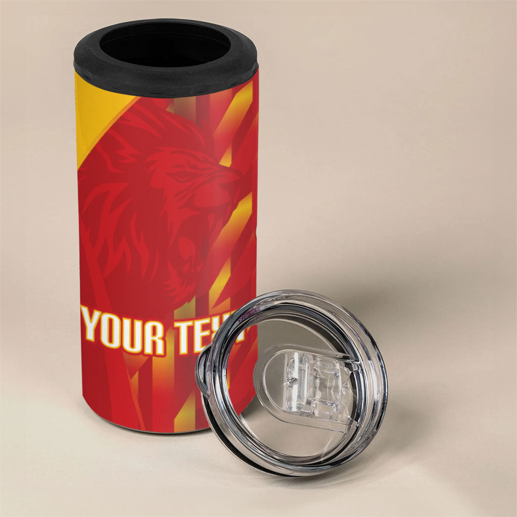 Custom Spain Rugby 2026 4 in 1 Can Cooler Tumbler Vamos Los Leones Red Version