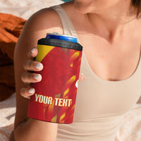 Custom Spain Rugby 2026 4 in 1 Can Cooler Tumbler Vamos Los Leones Red Version
