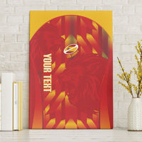 Custom Spain Rugby 2026 Canvas Wall Art Vamos Los Leones Red Version