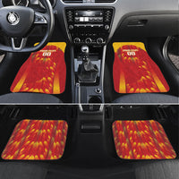 Custom Spain Rugby 2026 Car Mats Vamos Los Leones Red Version