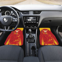 Custom Spain Rugby 2026 Car Mats Vamos Los Leones Red Version