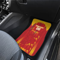 Custom Spain Rugby 2026 Car Mats Vamos Los Leones Red Version