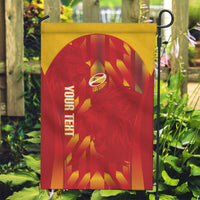 Custom Spain Rugby 2026 Garden Flag Vamos Los Leones Red Version