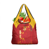 Custom Spain Rugby 2026 Grocery Bag Vamos Los Leones Red Version