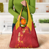 Custom Spain Rugby 2026 Grocery Bag Vamos Los Leones Red Version