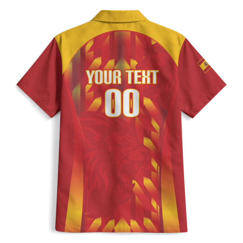 Custom Spain Rugby 2026 Hawaiian Shirt Vamos Los Leones Red Version