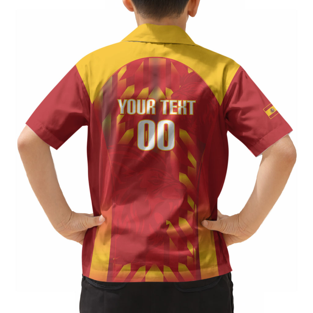 Custom Spain Rugby 2026 Hawaiian Shirt Vamos Los Leones Red Version