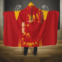 Custom Spain Rugby 2026 Hooded Blanket Vamos Los Leones Red Version