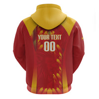 Custom Spain Rugby 2026 Hoodie Vamos Los Leones Red Version