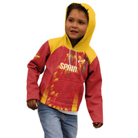 Custom Spain Rugby 2026 Kid Hoodie Vamos Los Leones Red Version